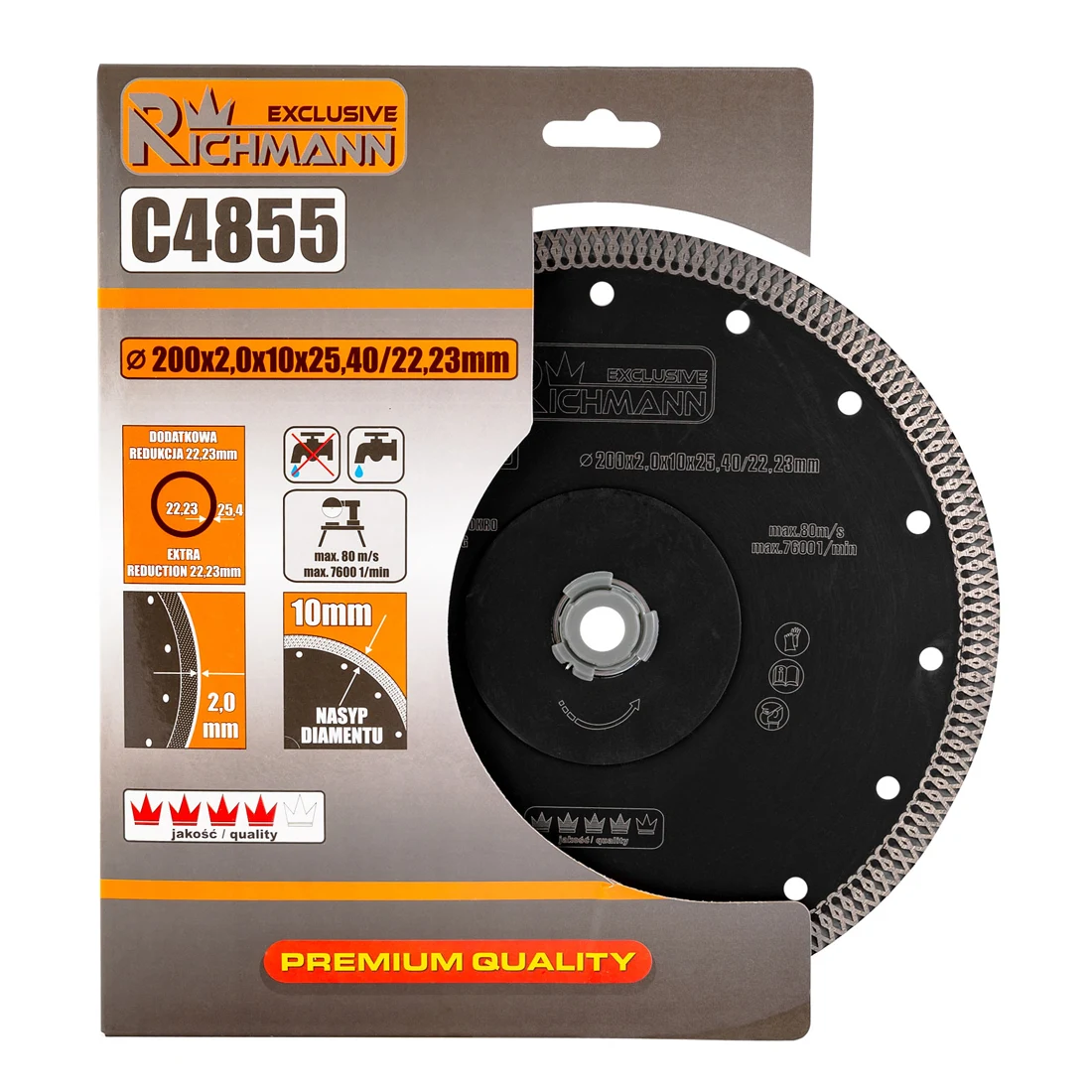 Richmann dijamantna ploča za keramiku 200 x 2mm - C4855