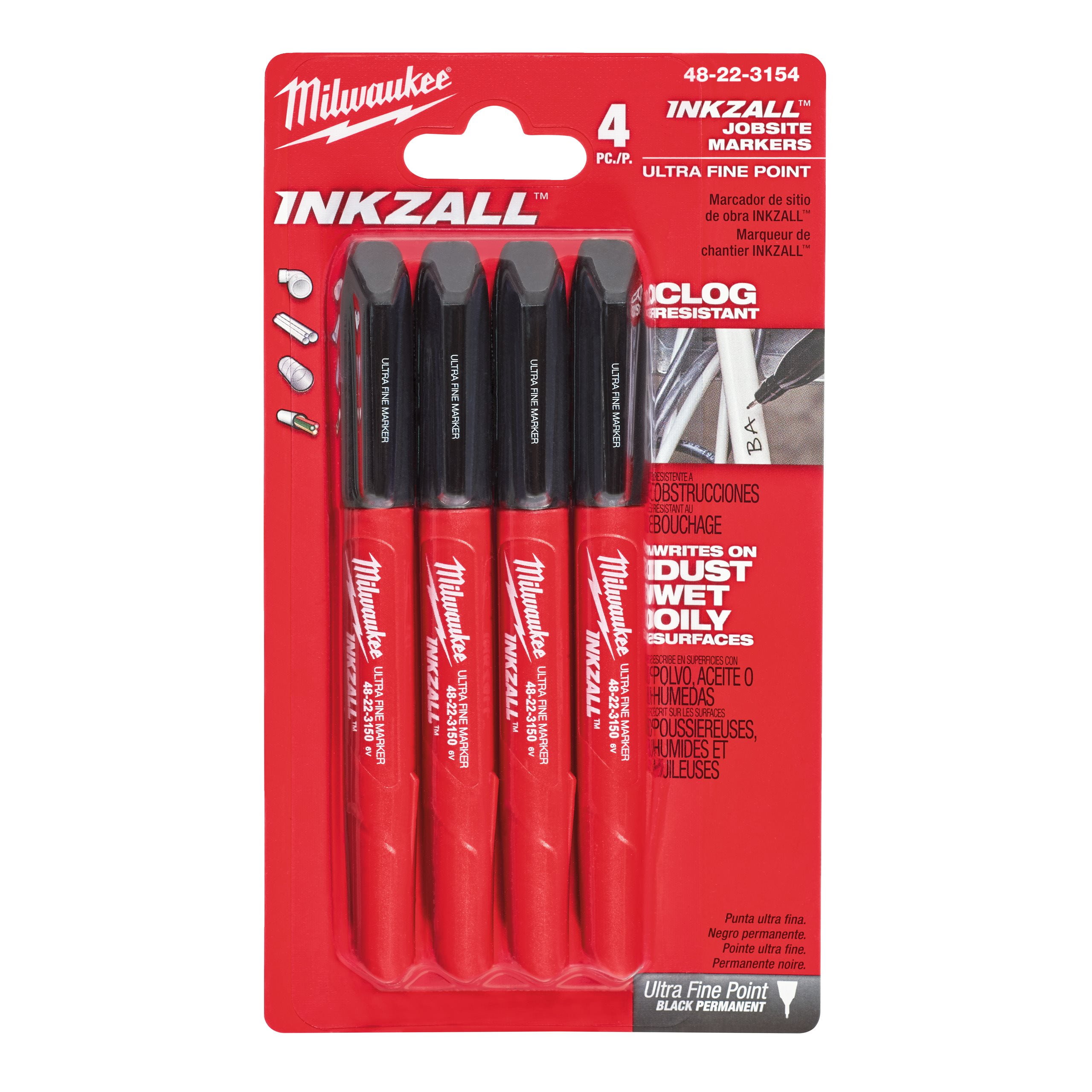 48223154--Hero_1 Milwaukee set 4 permanentna INKZALL markera 48223154 - CRNI