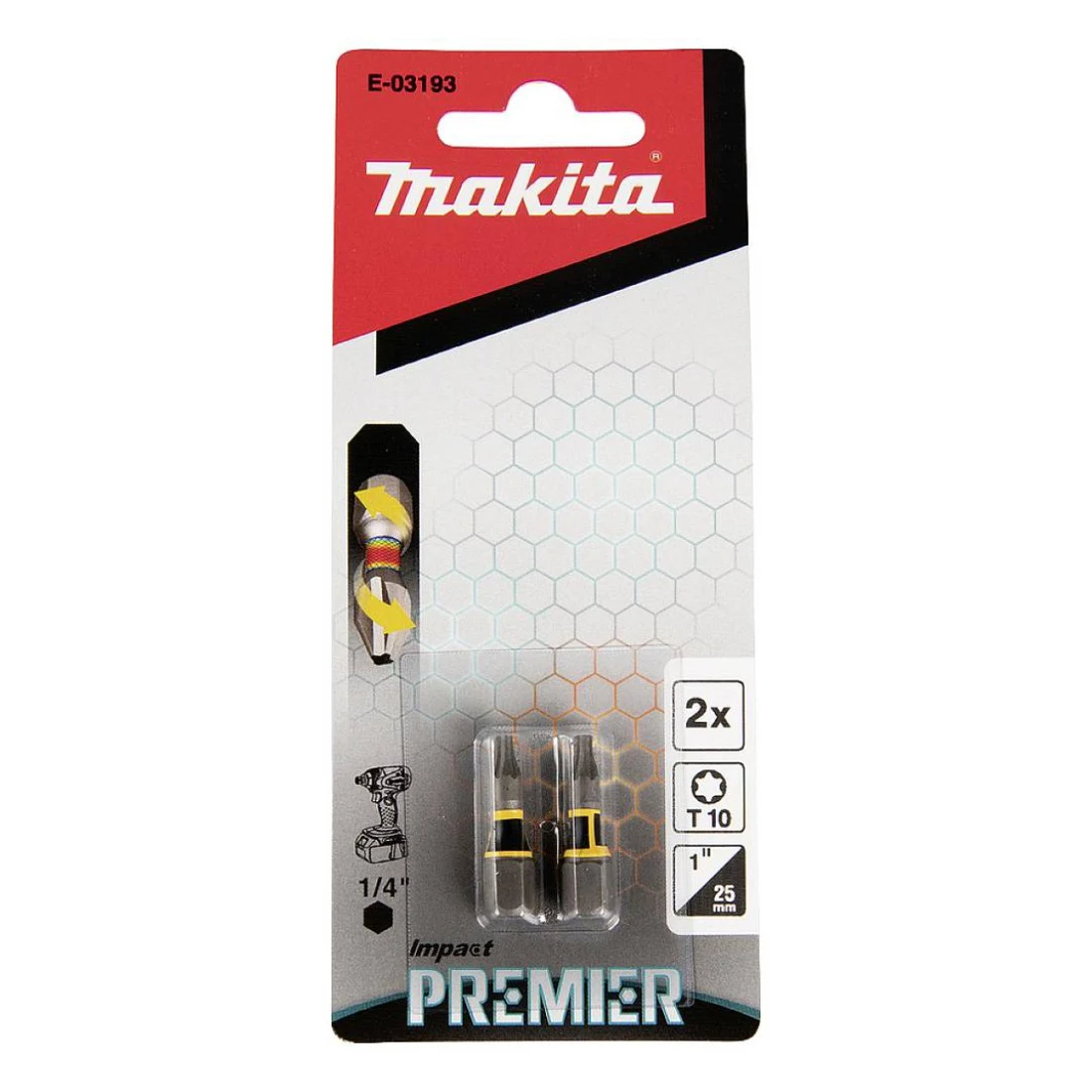 Makita torzioni bit Premier T10-25mm E-03193