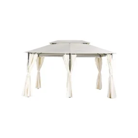 Metalna gazebo tenda Belize 3x4m sa duplim krovom i zavjesama