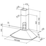 Kaminska zidna napa aspirator FABER Tender X A60