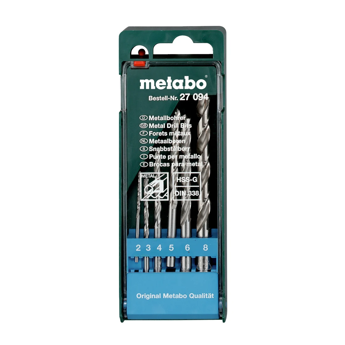 metabo-627094000 Metabo 6-dijelni set burgija u kutiji 2-8mm - 627094000