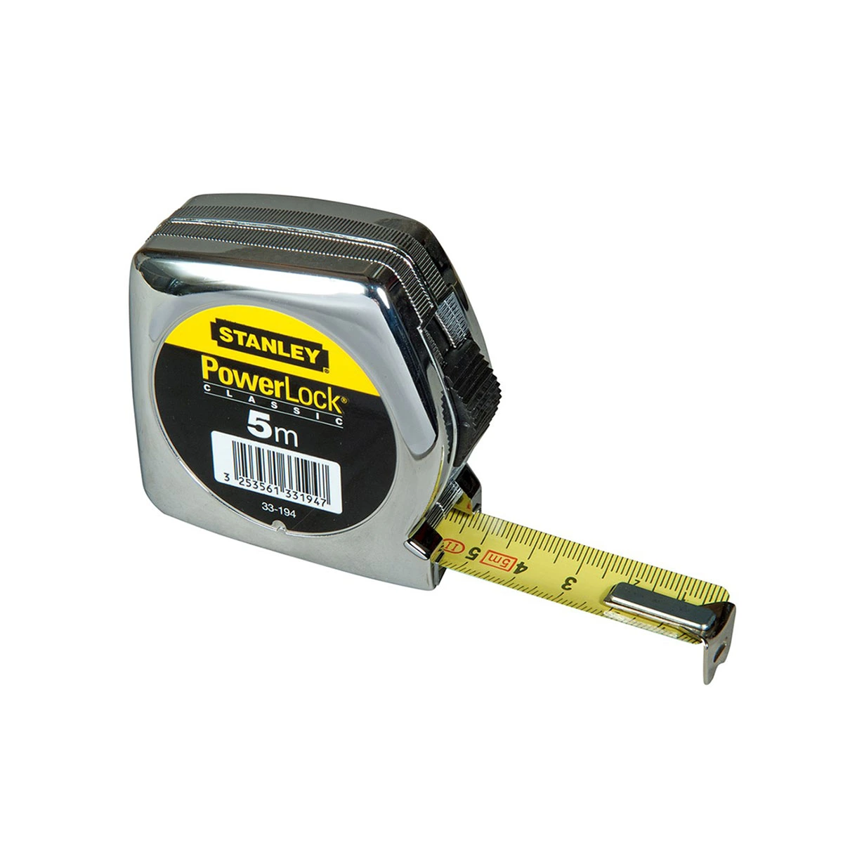 Stanley potezni metar mjerna traka 5m x 19mm PowerLock 33-194 Stanley potezni metar mjerna traka 5m x 19mm PowerLock 33-194