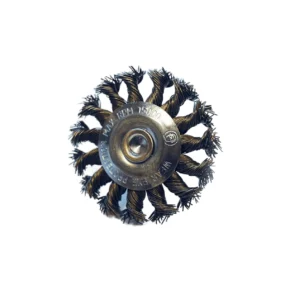 Raxx čelična četka okrugla upletena 75mm prihvat 6mm čel.žica 0.3mm BEI-2707506150
