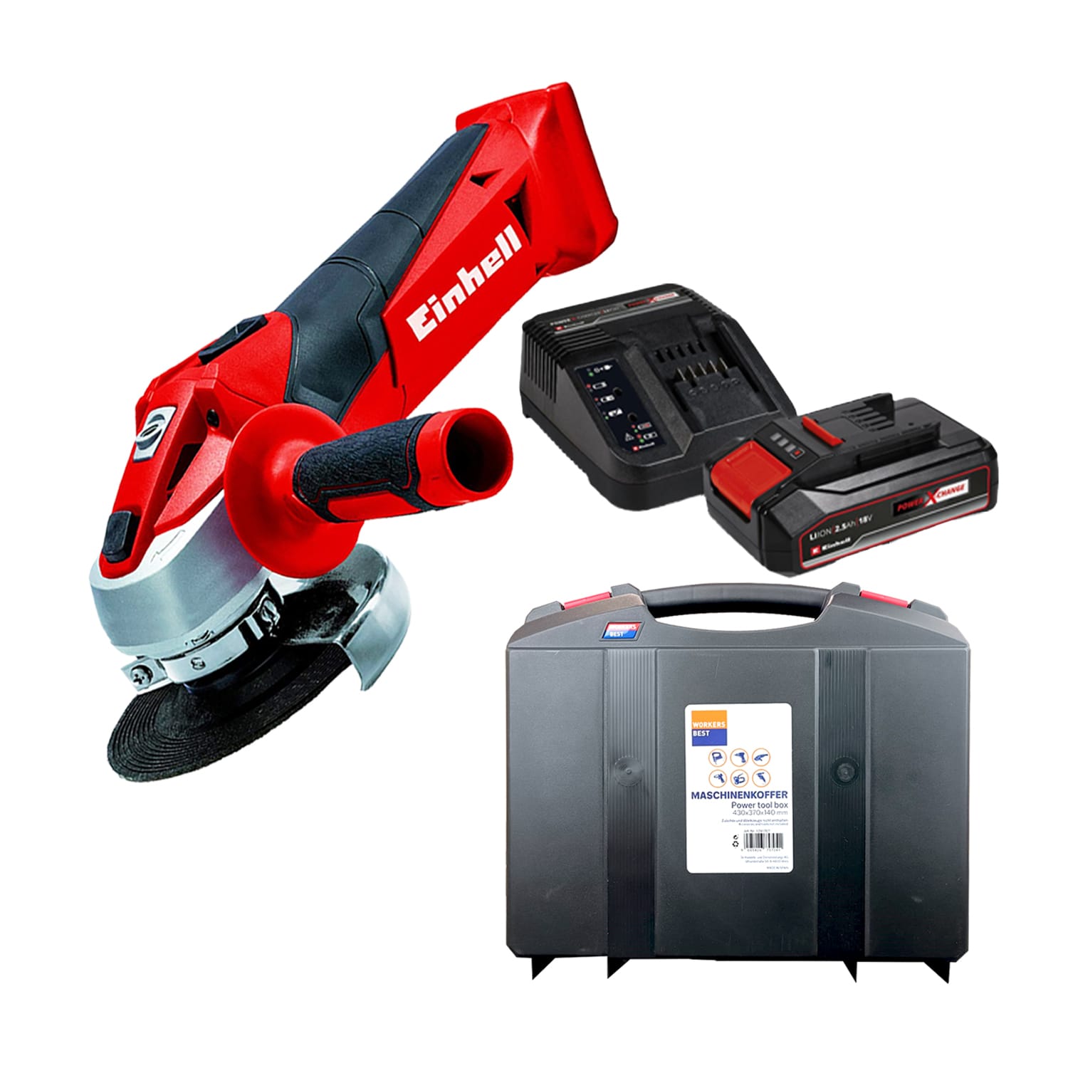 TC-AG 18-115 Li Kit sa koferom Einhell aku ugaona kutna brusilica Power X-Change TC-AG 18/115 Li Kit (sa koferom)