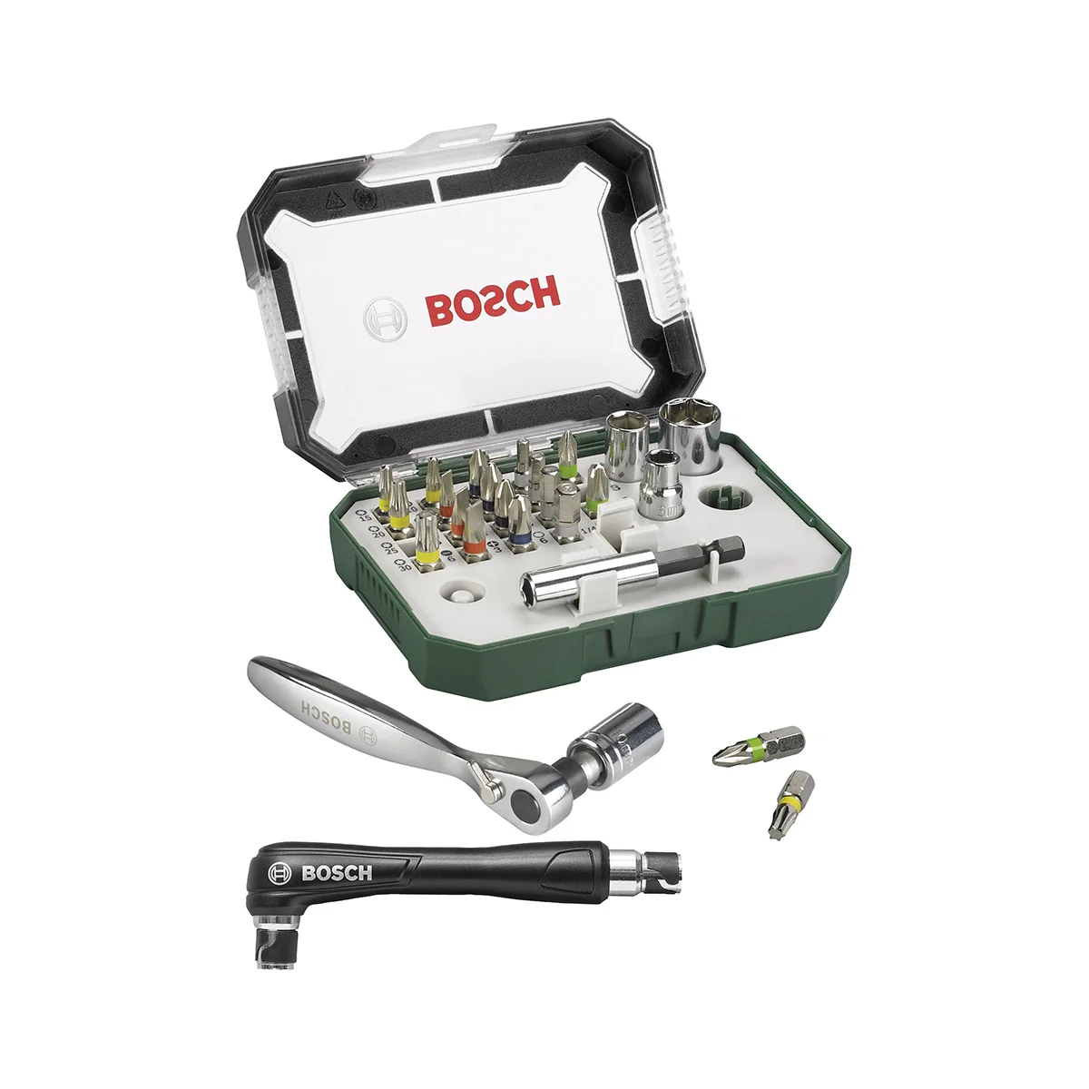 2607017392 Bosch 27-dijelni set bitova i gedora sa račnom Promoline 2607017392
