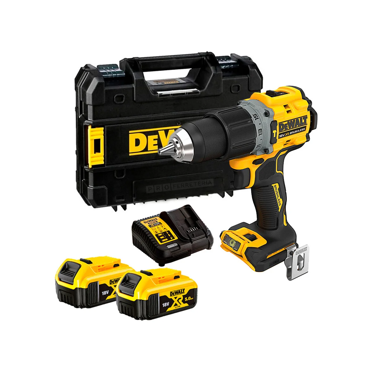 DCD805P2T DeWalt aku udarna bušilica BRUSHLESS 18V 2x5.0Ah DCD805P2T- Kit