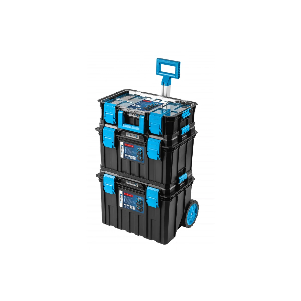 HOEGERT PVC transportni kofer za alat 4u1 HT7G500 HOEGERT PVC transportni kofer za alat 4u1 HT7G500