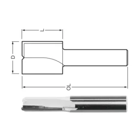 Makita dvorezno ravno glodalo za utore 55.7x16x19 mm D-47569