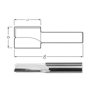 Makita dvorezno ravno glodalo za utore 55.7x16x19 mm D-47569