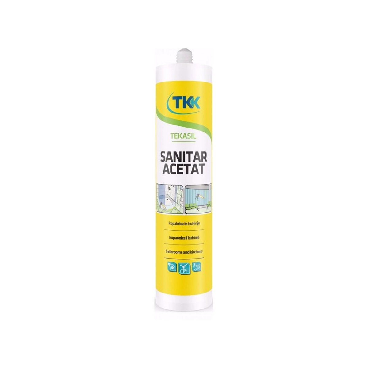 Tkk silikon TEKASIL sanitar acetat 280 ml Tkk silikon TEKASIL sanitar acetat 280 ml