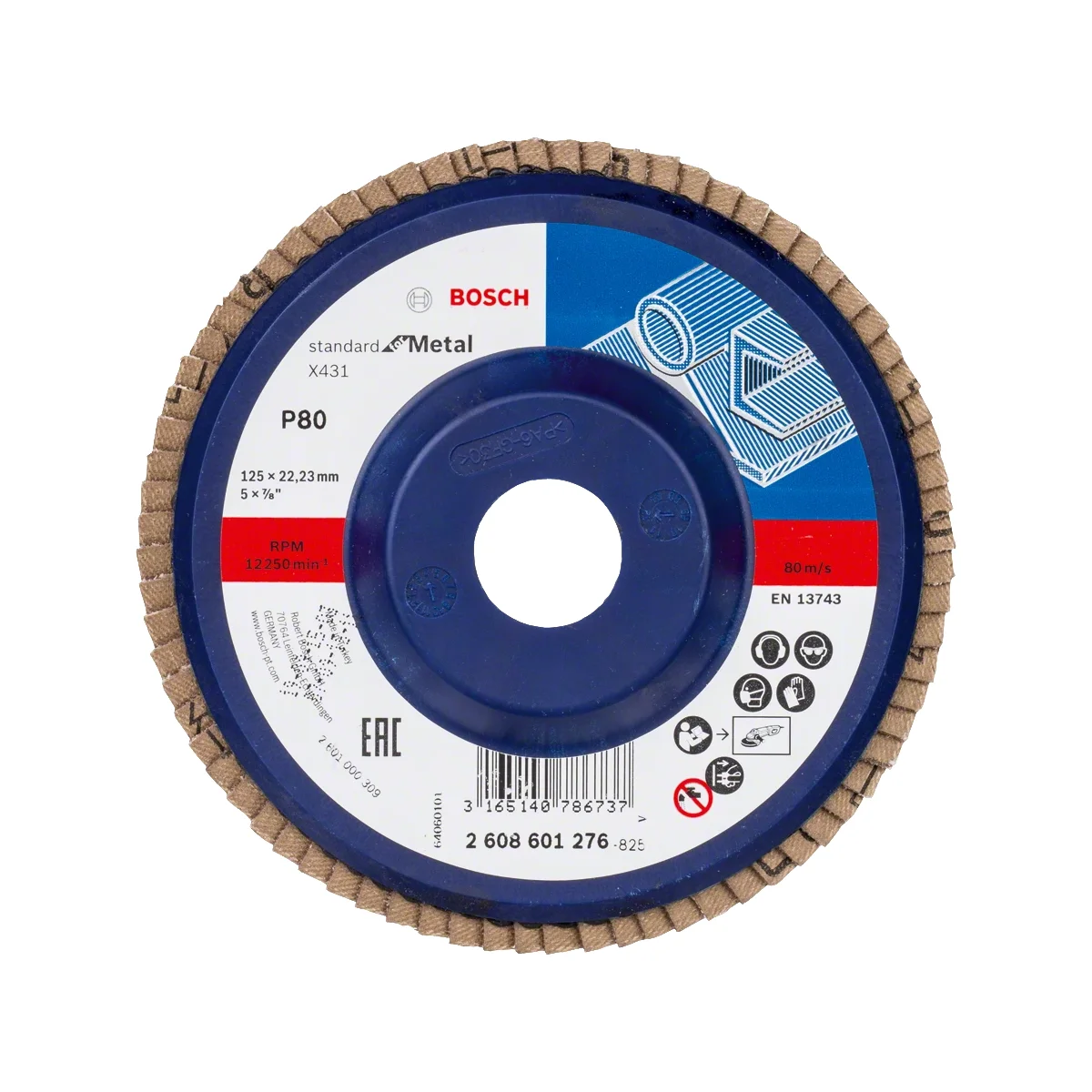Bosch lamelarni brusni disk X431 Bosch lamelarni brusni disk 115 mm X431 STANDARD ravna verzija