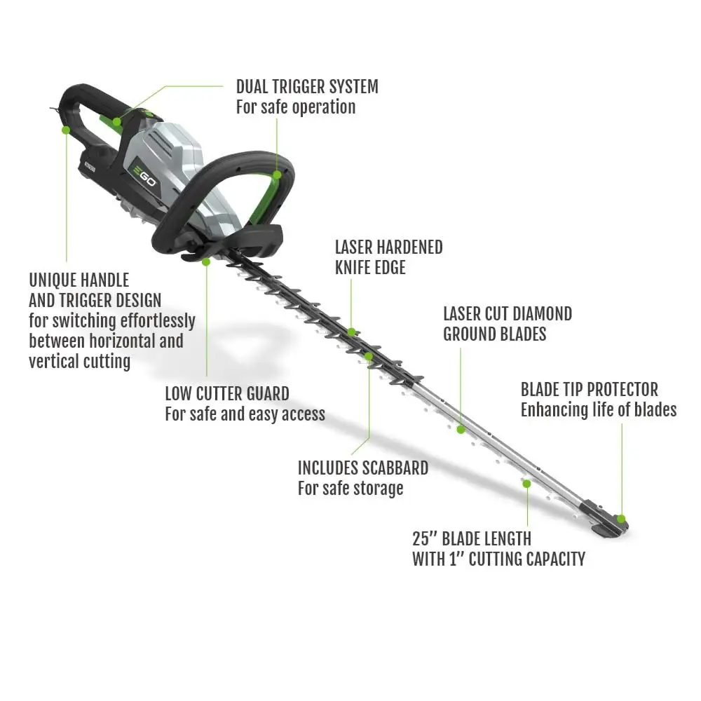 Ego Power Professional-X aku trimer makaze za živu ogradu HTX6500 - Solo