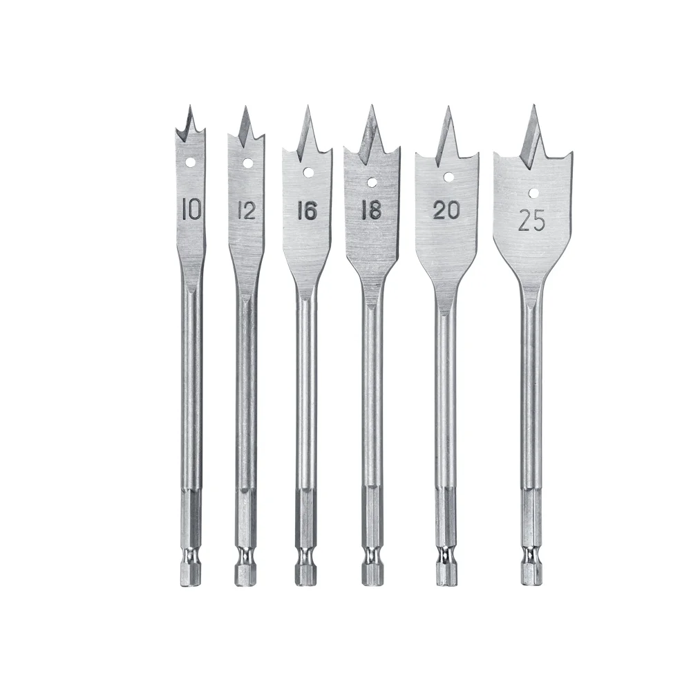 KWB 6-dijelni set plosnatih borera za za drvo KWB 6-dijelni set plosnatih borera za za drvo 10-25 mm 49512490