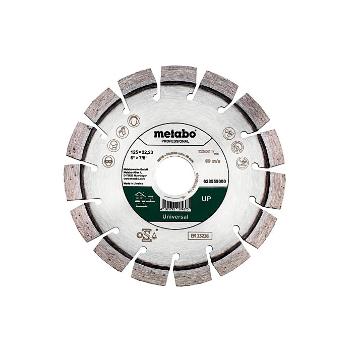 628559000 Metabo dijamantna rezna ploča 125 X 22.23mm PROFESSIONAL 628559000