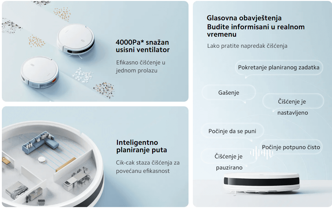 Xiaomi robot usisivač Mi Robot Vacuum E10 BHR6783EU