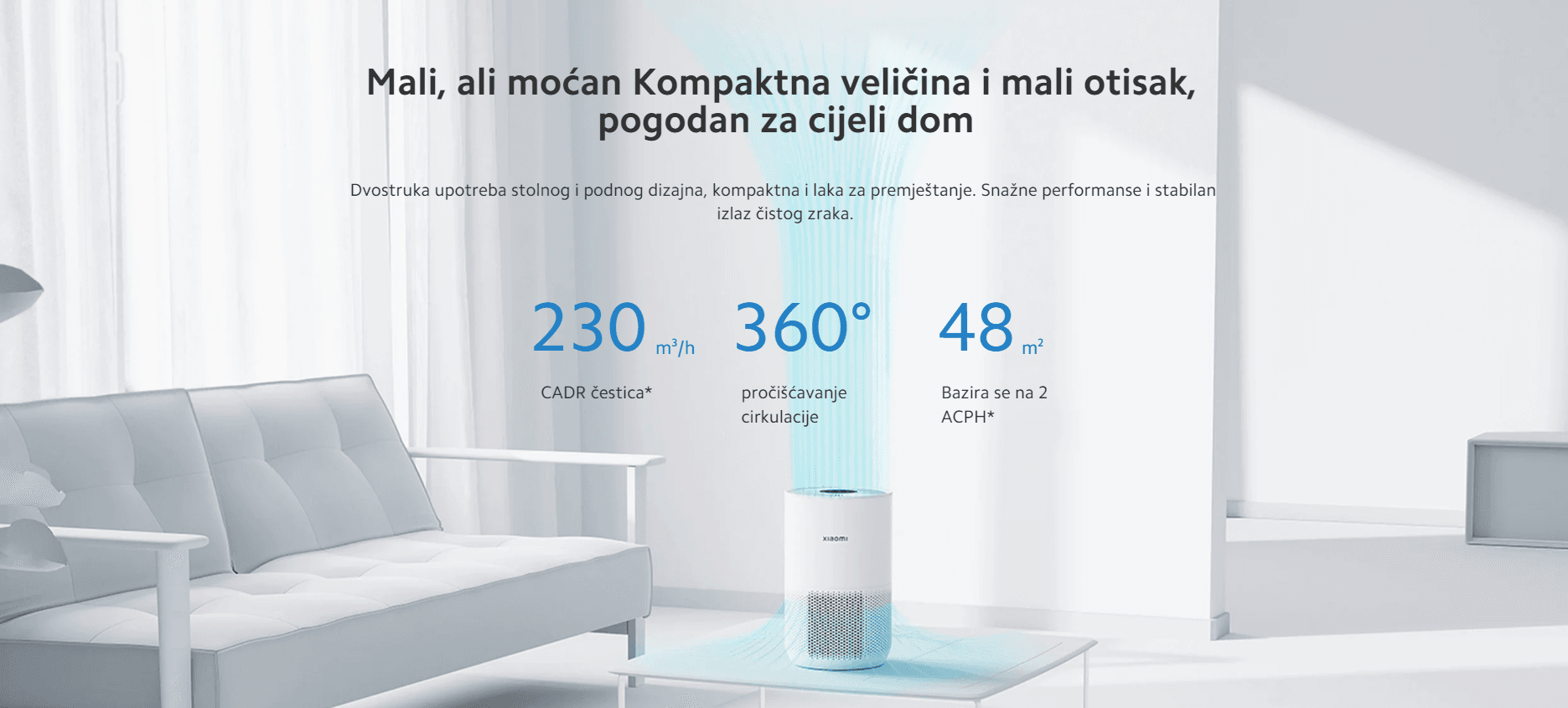Xiaomi prečišćivač vazduha Smart Air Purifier 4 Compact