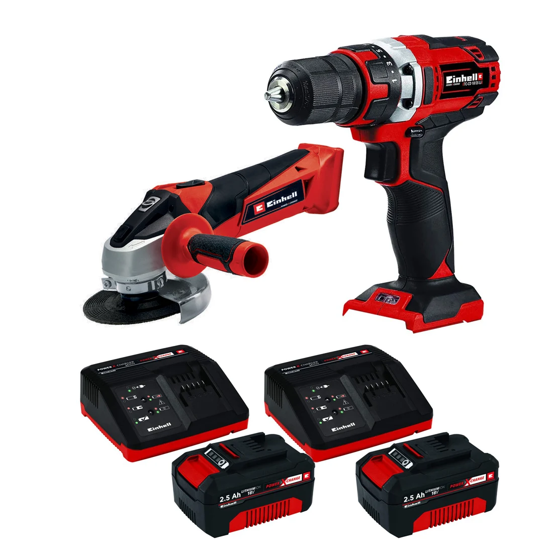TC-TK-19-Li-Kit Einhell set aku bušilica i brusilica Power X-Change TC-TK 19 Li Kit