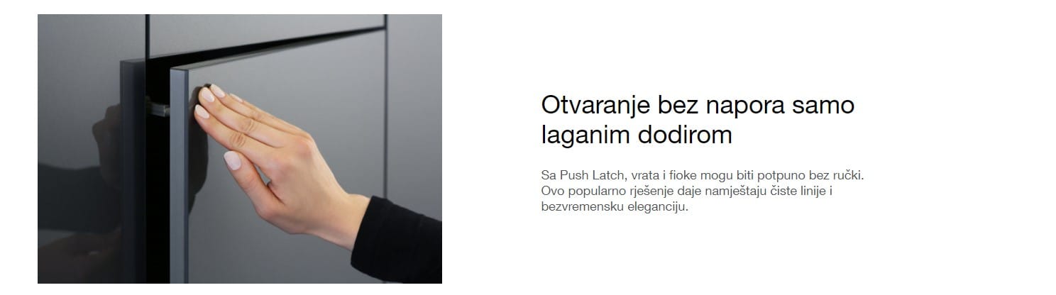 Titus tač mehanizam za vrata Push Latch 915.0x59.381.K2