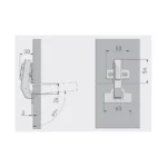 GTV samozatvarajuća šarka ZM-HCKT90-BE-S 90°