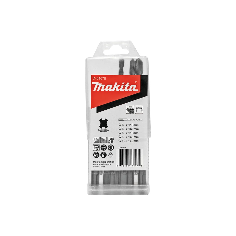 D-61678 Makita 5-dijelni set burgija svrdala za SDS-PLUS bušilice D-61678
