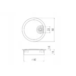 GTV metalni uvodnik kablova Ø 80 mm PM-LBFI80-20M