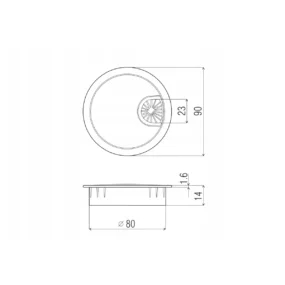 GTV metalni uvodnik kablova Ø 80 mm PM-LBFI80-20M
