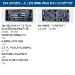 Scheppach set kolica za alat sa 70  komada pribora TW1100