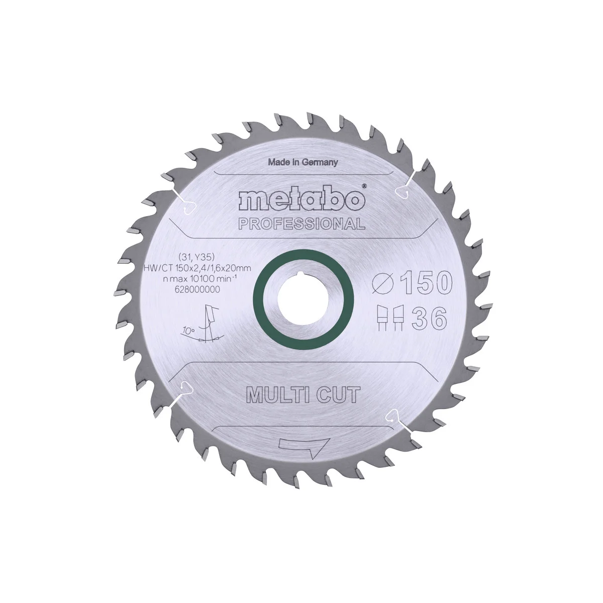 628000000 Metabo list kružne pile/cirkulara 150 x 2.4/1.6 x 20 Multi Cut Professional 628000000