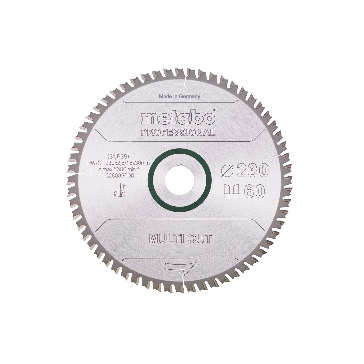 628085000 Metabo list kružne pile/cirkulara 230 x 2.6/1.8 x 30 Multi Cut Professional 628085000