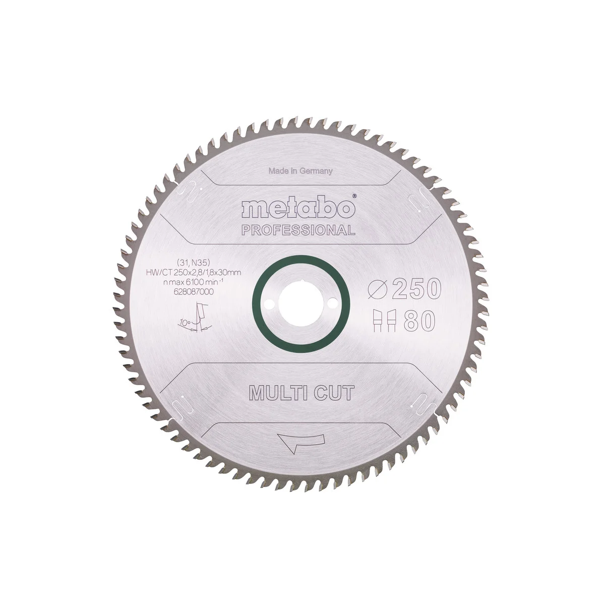 628087000 Metabo list kružne pile/cirkulara 250 x 2.8/1.8 x 30 Multi Cut Professional 628087000