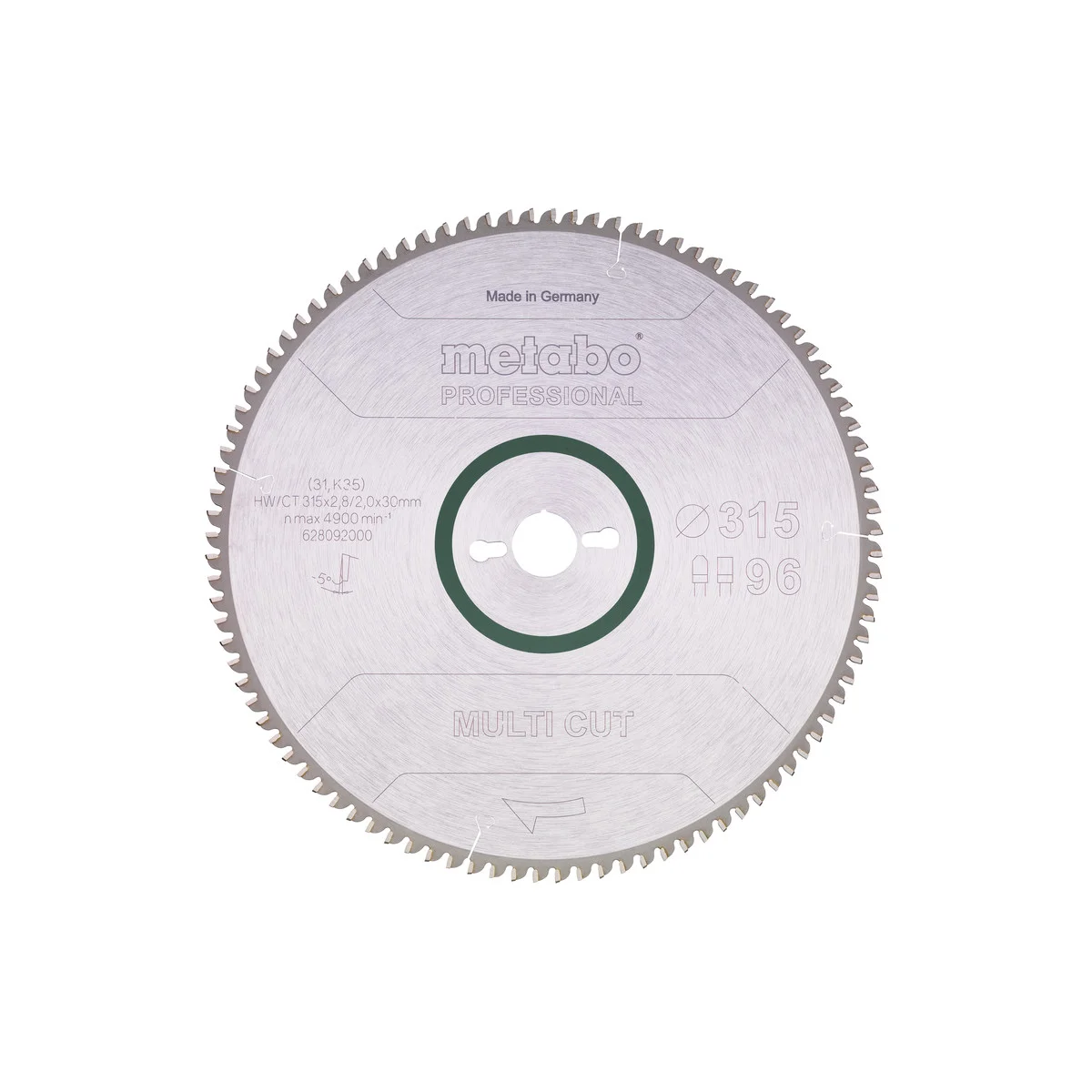 628092000 Metabo list kružne pile/cirkulara 315 x 2.8/2.0x30 Multi Cut Professional 628092000
