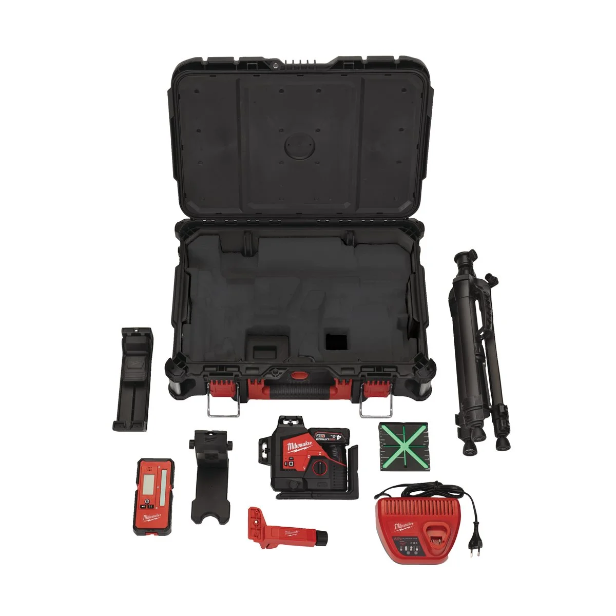 Milwaukee križni linijski laserski nivelir M12 3PLKIT-401P - Kit