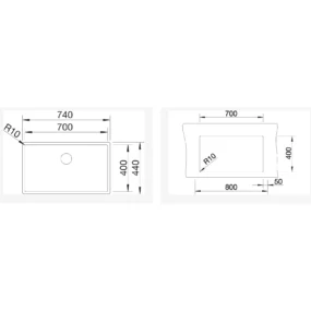 Blanco Claron 700-U Durinox