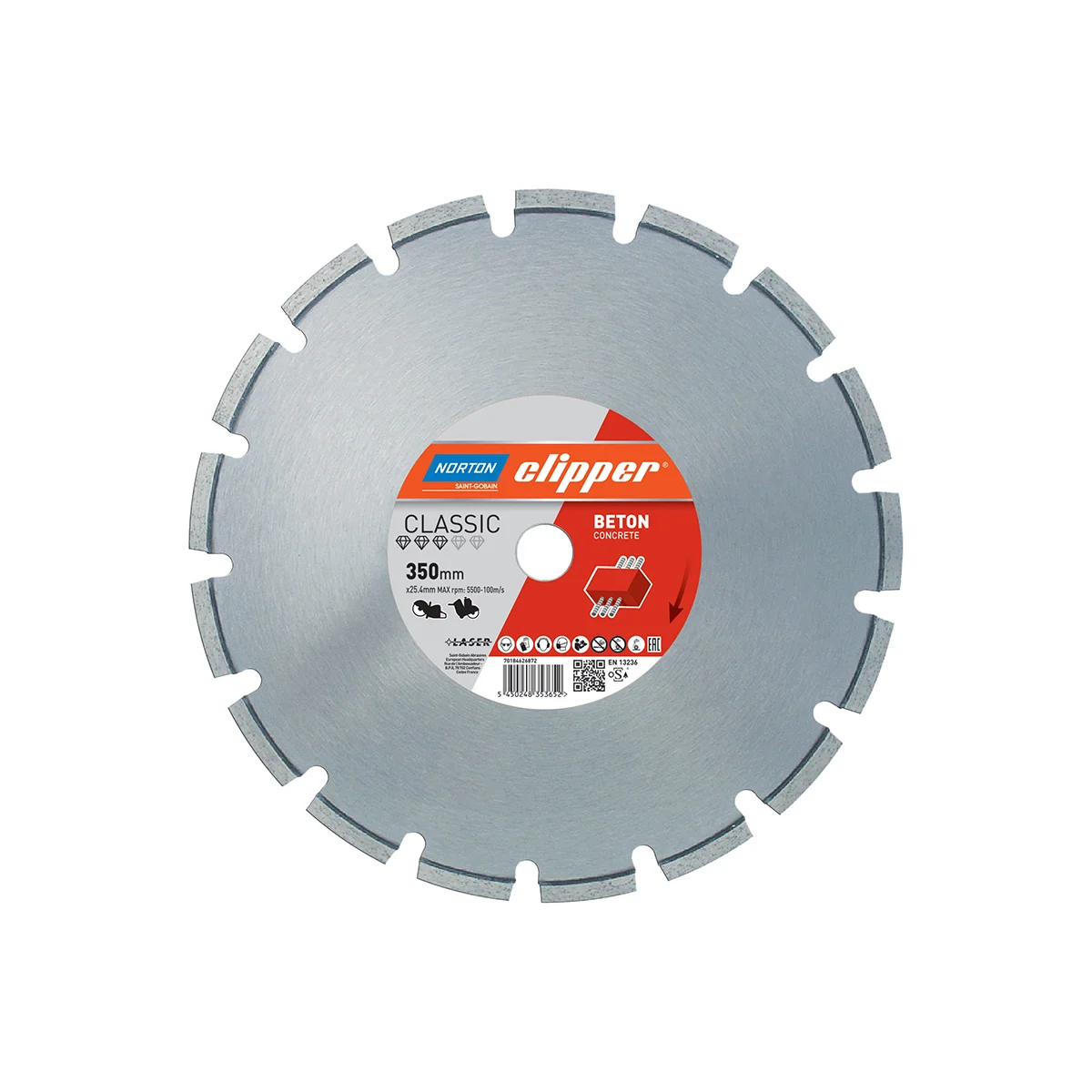 Norton dijamantska rezna ploča 300 x 25.4 mm za beton Norton dijamantska rezna ploča 300 x 25.4 mm za beton