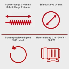 Scheppach električne makaze škare za živicu EHT610