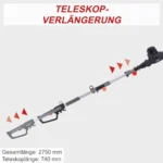 Scheppach teleskopske električne makaze škare za živicu ETHT500