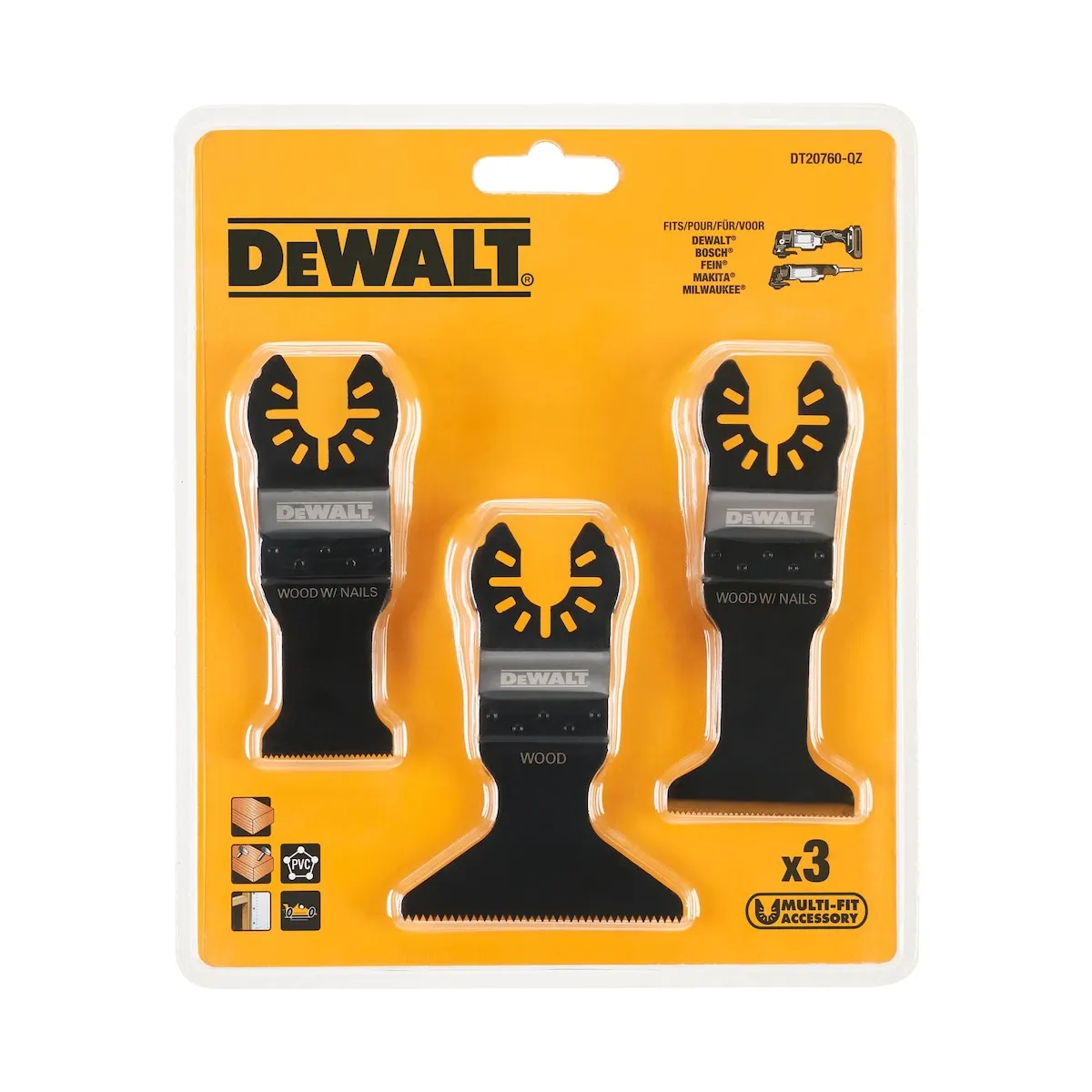 DeWalt noževi za multi višenamjenski alat 3/1 DT20760-QZ