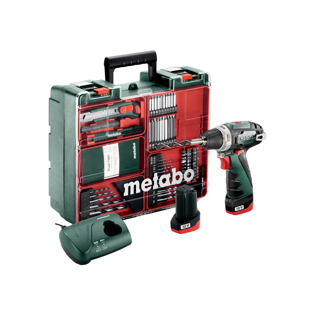 600080880 Metabo aku bušilica PowerMaxx BS Basic 2 x 2.0 Ah Mobile WorkShop – 600080880