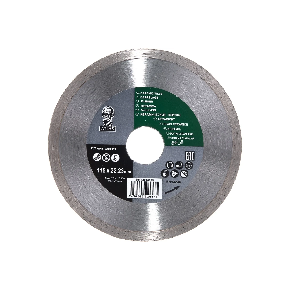 70184614173 Norton dijamantska rezna ploča za keramiku ATLAS CERAMIC 115 x 22.3 mm 70184614173
