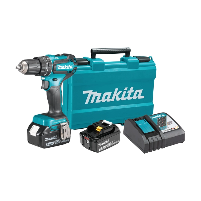 DHP485RFE Makita aku udarna bušilica odvijač 2 x 3.0 Ah DHP485RFE
