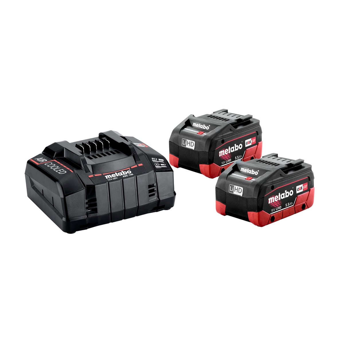 Metabo set baterija SET 18 V 2×5.5 Ah LiHD + brzi punjač ASC 145 2 Metabo set baterija SE 18 V / 2×4,0 Ah LiHD + punjač ASC 55 (Kopiraj)