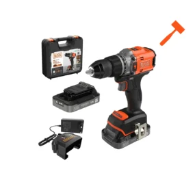 Black+Decker aku udarna bušilica odvijač BLD683D2XK-QW 18 V 2 x 2 Ah