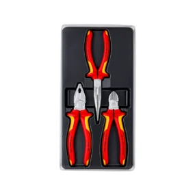 Knipex 3-dijelni set kombinovanih, sječica i spicastih kliješta 00 20 11 (Kopiraj)
