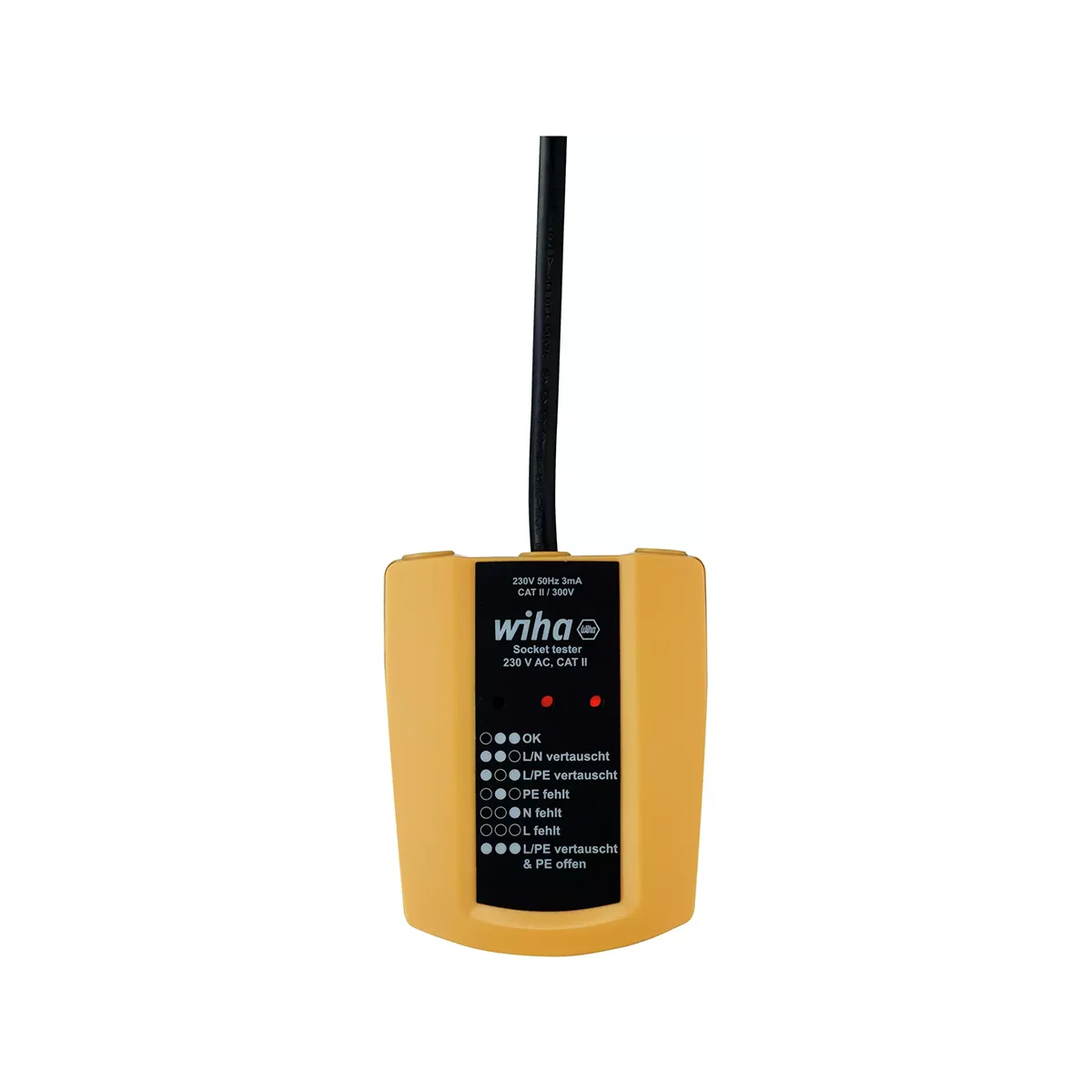 Wiha ispitivač utičnica CAT III 300 V LED 45220 2 Wiha tester kontinuiteta napona 400 V AC CAT II 45222 (Kopiraj)