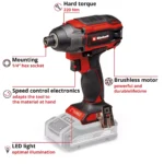 Einhell aku udarni odvijač Power X-Change BRUSHLESS TP-CI 18 Li BL- Solo (Kopiraj)