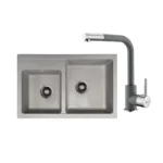 Metalac sudoper xQuadro Plus (Kopiraj) - Siva