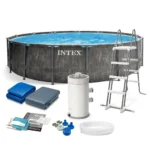 Intex bazen sa metalnom konstrukcijom Greywood Prism Frame Premium 457 x 122 cm - 26742NP