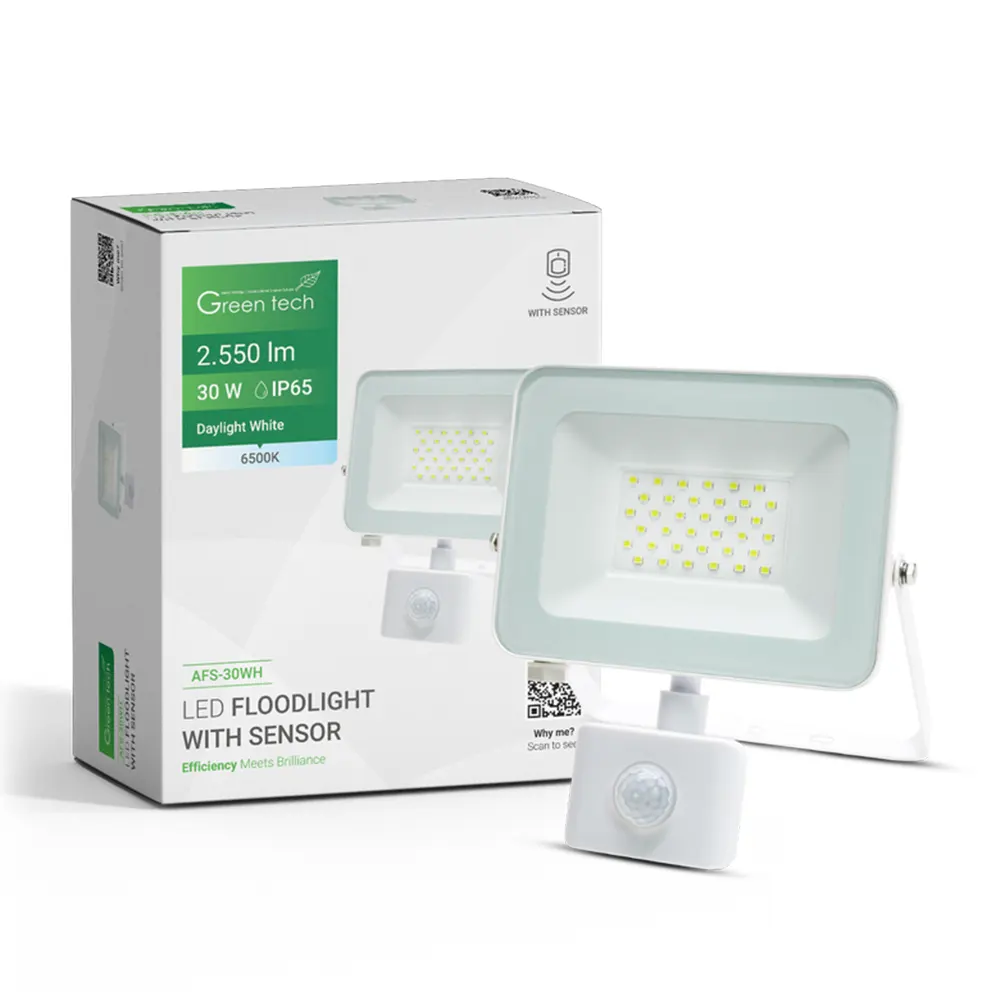 AFS 30WH Green Tech LED reflektor sa senzorom 1700lm, 20W, 6500K - AFS-20WH (Kopiraj)