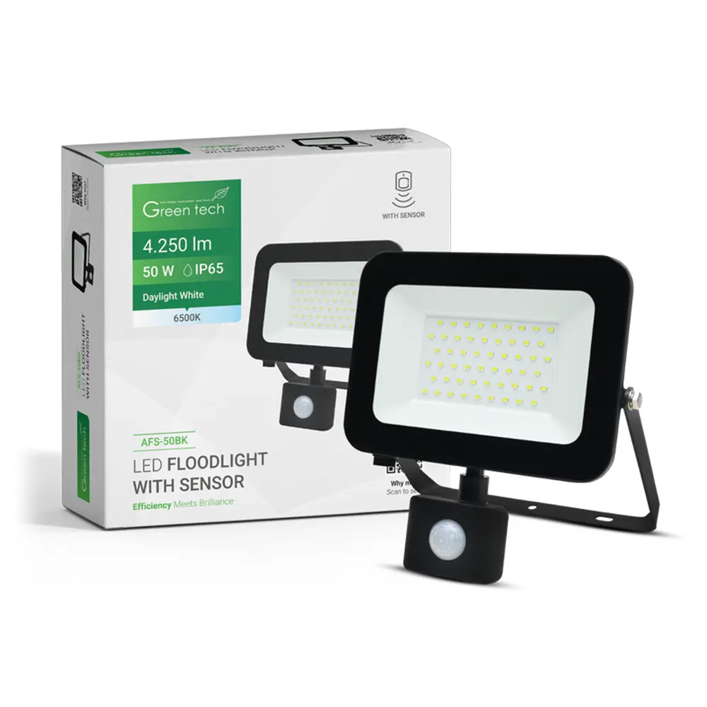 AFS 50BK Green Tech LED reflektor sa senzorom 2550lm, 30W, 6500K - AFS-30WH (Kopiraj)